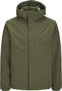 JACK & JONES JJEKEEN 男士短款夹克——都市休闲风尚之选 - 草绿色 - 尺寸：XS