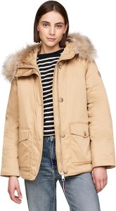 Tommy Hilfiger Women’s Parka - Color: Khaki (Classic Khaki) - Size: M